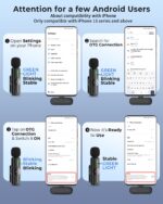 GRENARO Mic for YouTube Wireless, 3-Level Adjustable Noise Reduction Mic Wireless,S12 Wireless Microphone for Youtubers with LED Indicator Light (Single Channel Type-C Port Version) - Image 8