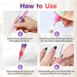 12 Color Nail Art Pen Set with 0.5mm Fine Tip – Waterproof Quick Dry DIY Nail Polish Pens for Nail Painting & Manicure Art - Image 3