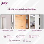 Godrej Door Hinge| 4 inch x 14 Gauge | 24 pcs | Kabza Suitable for Windows, Wardrobes & Cabinets | Thickness Upto 1.9 mm | Premium Satin Finish Door-Hardware - Image 4