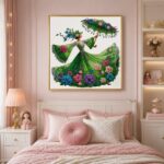 CHEFERYN 5D Diamond Painting Butterfly Kit for Adults & Kids | Rhinestone Crystal Art Painting with Tools | DIY Wall Decoration Frame Craft Kit | Home Decor Gift (30CM X 30CM) (Lady Umbrella) - Image 5