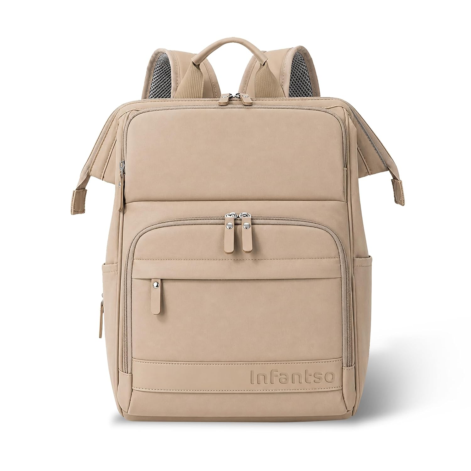 71NAxxqg5qL._SL1500_.jpg Infantso Premium Multifunctional Waterproof Diaper Bag For Mothers For Travel/Diaper Bags With Multi Compartments, Insulated Bottle Pockets, Hanging Strap, Anti-Theft Pocket, 27Lt Maternity Bag - Image 1