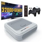 Kinhank Retro Games Console 256GB, Super Console X PRO Built-in 117,000+ Games, Video Game Console Systems for 4K TV HD/AV Output, Dual Systems, Compatible with PS1/PSP/MAME/ATARI (256G)