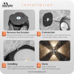 Murphy LED Outdoor Up/Down Wall Light - 6W, Warm White, (4 Multi-Directional Beams), IP65 Waterproof Aluminum Body, Pack of 1 (2-Year Warranty) - Image 6