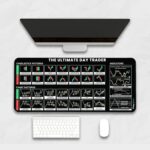 Extra Large Non-Slip Gaming Mouse Pad (23x11.5 in) - Extended Desktop Mouse Pad for Computer Keyboard and Mouse (Stock Market Trading Desk Mat - Black) - Image 3