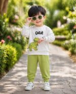 COZIE Baby Boys & Girls Hosiery Cotton Full Sleeve T-Shirt and Jogger Pant Set, Dinosaur Print Soft Comfortable Casual Wear Clothing Set - Image 7