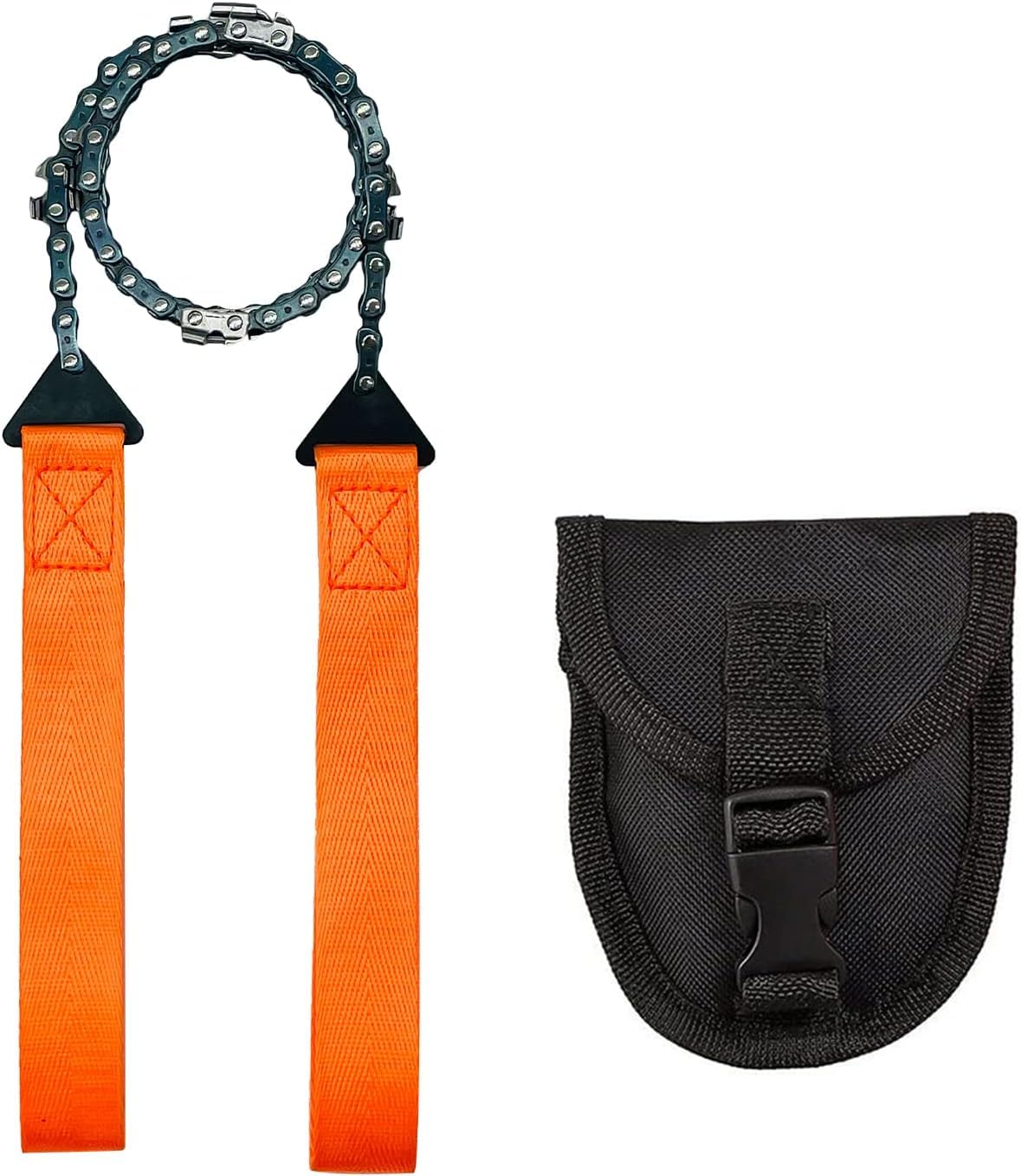 71NUa9-MzgL._SL1358_.jpg DRUCILA Pocket Chain Rope Saw Portable Hand Powered Saw With Sharp Teeth Blades for Wood Cutting Outdoor Hiking Camping Survival Gear Garden Work With Carrying Pouch. - Image 1