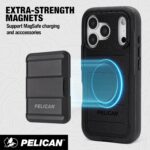 Pelican Voyager iPhone 17 Pro Case - Compatible with MagSafe - Black | Rugged Phone Case with 24ft Military-Grade Drop Protection - Heavy Duty Phone Cover with Belt Clip Holster for iPhone 17 Pro - Image 4