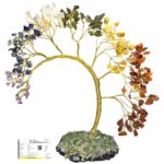 JD FRESH 200 Beds 7 Chakras Crystal Tree/Gemstone Feng Shui Tree for Good Luck/Positive Energy and Meditation Spiritual for Good Luck/Handmade Showpiece for Home Décor/Living Room/Office and Gifting - Image 8