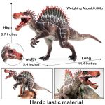 FUNFOB Dinosaur Toys Figure Jumbo Size Realistic Spinosaurus Dinosaur Figure Width -37cm Educational Wild Animal Toys for Boys & Girls | Red Big - Hump - Image 2