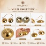 Pure Source India Manjeera For Pooja-Kirtan-Worship- kartal instrument-Hand Cymbals Manjira Pair - Indian Musical Instrument (3.5 INCH) (140 gm- 1 Pair) - Image 6
