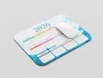 RISH - 2026 Calender Mouse Pad for Computer Accessories - Non-Slip-Resistant Rubber Base Printed Mousepad for Office and Workplace Gifting - Image 3