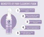 Foodie Puppies Dog Paw Cleaning Foam with Silicone Brush - (Lavender, 150ml) | Lavender Paw Cleaner for Dog Foot Scrubber Cleaning Brush | Fortified with Tea Tree Oil and Aloe Vera Extract - Image 2