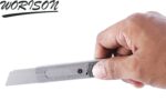 Worison Stainless Steel 18mm Cutter for Cutting Papers, Wallpapers, Cardboard, Vinyl, Tapes etc set of 4pc - Image 5