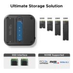 UGREEN Mac mini M4 Dock, 11-in-1 USB C Hub with 8TB M.2 NVMe Enclosure 10Gbps, 5X USB-A and 2X Type C Data Ports, SD/TF Card Slot, Docking Station & Stand for Mac mini M4/M4 Pro - Image 4