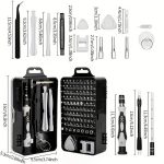 Screwdriver Tool Kit Set, with Case Set of 115 in 1 Magnetic Screwdriver Set for Multi-Function Magnetic Slot Electronic Mobile, Computer, Laptop Repair Camera,Watch Tool kit Set - Image 2