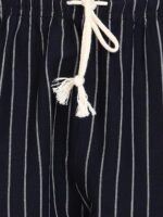 Alan Jones Clothing Women's Linen Blend Striped Easy Pants | Wide Leg Straight Fit | Lightweight Breathable Summer Trousers with Pockets - Image 6