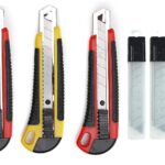 Worison 3pc18mm Heavy Duty Cutter Set with 30 Replacement Blades – Retractable, Compact Design for Extended Use in Office, Home, Crafting Etc