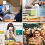 LED Video Light, Mini Selfie Light Clip-on Ring Light for Phone Laptop Tablet and Computer Dimmable Fill Lamp for Conference Zoom Call Photography Makeup Picture - Image 3