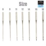 Lucknow Crafts Premium Organ Vardhman Art and Craft Stainless Steel Needles | Size 18 | HAx1-18/110 | Set of 5 Needles | Home Use Sewing Machine Needle (Pack of 5 Set - 25 Needles) - Image 6