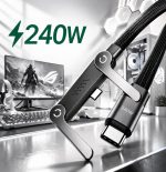 240W USB C to USB C Fast Charging Cable 1.5M with Foldable Adjustable Phone Stand, Multi-Angle Type C Charger Cord for Smartphones, Tablets & Laptops, High-Speed Data Transfer Charging Cable - Image 8