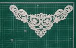 White,Vintage Dyeable Hand Crafted Embroidered Rayon Neck Lace Patch | material for Lace Jewelry,Scrap Book,Suits,Shirts,Dresses Qty 1 piece ,Used As Trims,Borders,Designer Embroidery Patch,Applique,Sewing Supplies,DIY Art & Craft . - Image 2