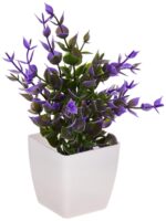 amazon basics Artificial Plants with Pot|Realistic Looking| Multi Variety |Durable Plastic | No Maintenance | Home Decor | Dimensions: 5 cm X 13 cm (Pack of 8) - Image 6
