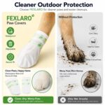 40 Pcs Disposable Dog Shoes, Waterproof Pet Paw Protector Boots with Adhesive Tape, Outdoor Walking Foot Covers for Small Medium Dogs & Cats, 7.5-17.5kg - Image 4