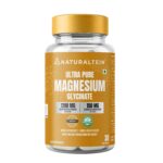 Naturaltein Magnesium Glycinate 1200mg (150mg Elemental) | Chelated High Absorption Magnesium | Supports Sleep Quality & Normal Muscle Function | Glyphosate Tested | 30 Tablets