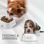 No Splash Dog Water Bowl with Floating Disk, 1.5L Slow Drinking Feeder, Anti-Overflow Anti-Choking No Spill Pet Water Bowl For Dog Cat Puppy Kitten (White) - Image 7