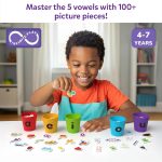 Skillmatics Phonics Sorter – Vowel Sorting & Early Reading, Montessori | Short Vowel Sounds, Phonemic Awareness for Preschool & Kindergarten, Educational Gift for Boys & Girls Ages 4, 5, 6, 7 - Image 2