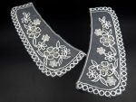 Hand Beaded White,Vintage,Peter Pan Collar | Material for Lace Jewelry,Suits,Shirts,Dresses Qty 1 Pair,Designer Patch,Applique,Sewing Supplies,French Collar Work,DIY Art & Craft - Image 6