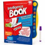 Storio Intelligence Book Sound Book for Children, English Letters & Words Learning Book, Fun Educational Toys. Activities with Numbers, Shapes Learning Book for Toddlers