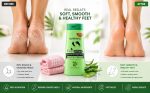 Varenza Moisturising Silicone Gel Socks with Foot Massager Cream for Cracked Heels & Pain Relief Spa Repair Foot Care Socks with Vitamin E & Essential Oils (1 Pair socks & 1 Cream) - Image 3
