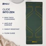 Hykes Yoga Mat for Women & Men - TPE Eco Friendly 6mm thickness Non Slip Classic Pro Exercise Mat for Home Workout Pilates Floor Exercises Gymnastics Meditation with carry Bag & strap - Image 2