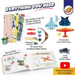 Smartivity 3in1 Aeroplanes Launcher Toy for Kids 6-12 Years | Build & Launch Fighter Jet, Glider & Stealth Planes | DIY STEM Toy | Birthday Gift for Boys & Girls 6-12 Years - Image 5