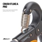 Boldfit Hand Gripper 100kg Hand Grip Forearm Strengthener Finger Gripper Exercise Gym Hand Grip Strengthener With Counter Hand Griper For Men & Women Five Finger Gripper - 100kg Orange - Image 5