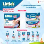Little's Geometric Shape Sorter | 25 Pieces with 5 Shapes & Colors | Enhances Sensory Development - Image 6