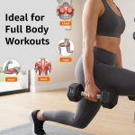 Amazon basics Rubber Encased Hex Dumbbell Weight Set Of 2, 10 Kg,Black - Image 3