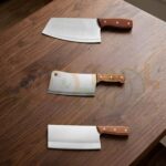 Meat Cleaver Knife, Creative Kitchenware 3Pcs Stainless Steel Kitchen Set Meat Cleaver Chopping Knives Slicing Knife Chef Knives SetProfessional Butcher Chopper Kitchen (Set of 3, G+H+I) - Image 8