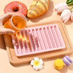 Long Strips Fondant Mold 12 Line Bar Cheese Stick Molds Edible Lace Mould Vintange Cake Border Decoration Frame Birthday Wedding DIY Craft Decor Candy Chocolate Surgarpaste Gumpaste Tool - Image 3