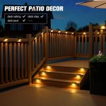Solar Deck Lights Outdoor, LED Wall Lamp Set of 4, Waterproof Garden Step Lights, Multicolor.2025 - Image 5