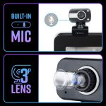 Zebronics Zeb-Crystal Clear Web Camera, 0.3 MP with USB with 3P Lens,Built-in Microphone,Auto White Balance,Night Vision and Manual Switch for LED (Black) - Image 6