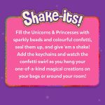 Skillmatics Shake-its – Unicorns & Princesses, Glitter Craft Kit for Kids | DIY Arts & Crafts with Keychains, Mess-Free Activity, Travel Toy, Birthday Gift for Girls & Boys Ages 4, 5, 6, 7, 8, 9 - Image 9