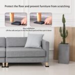 Furniture Rubber Anti-Vibration Pads to Reduce Noise and Protect Floors, Furniture and Washing Machine Pads Pack of 4 Pieces (Aicon Brand) (4 inch x 4 inch x 12mm) - Image 4