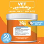 Paw Science Dog Ear Cleaner Wipes – Finger Wipes for Dogs & Cats – Cleaning, Soothing, & Deodorizing Itchy Ears – Pet Ear Relief Solution (Coconut) - Image 4