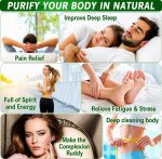 Detox Foot Patch 20 Pads | Herbal Kinoki Foot Detox Pads with Bamboo Vinegar & Ginger Extract | Overnight Cleansing Foot Patches for Sleep Support, Stress Relief & Foot Care - Image 7