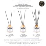 Soul & Scents Ocean and Blossom Reed Diffuser Set - 120ml with Free 6 Fiber Reed Sticks Each | Toxin Free & Stress Relief | Long Lasting | Room Freshener for Home, Bedroom & Office| Combo Pack of 2 - Image 4