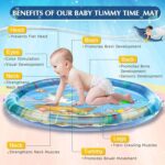 Baby Tummy Time Water Mat (0–12 Months) – Inflatable Leakproof Sensory Play Gym, Jumbo Ocean Octopus Design, Water-Filled Activity Floor Playmat for Newborns, Infants & Toddlers, Indoor Outdoor Baby Toy & Gift {1} - Image 4