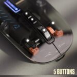 ZEBRONICS Glassy 10 Wireless Mouse, Dual Mode (2.4GHz + BT), Upto 1600 DPI, Silent Operation, 5 Buttons, Type-C Charging, Comfortable & Ergonomic, for Mac | Laptop | Computer (Black) - Image 7