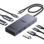 UGREEN Revodok Pro 207 USB C Docking Station Dual Monitor, 7-in-1 Dock with 4K@60Hz HDMI, 10Gbps 2 Type C and A Data Ports, 100W PD Port for PC, Laptop, Dell XPS, HP, Thinkpad, and More